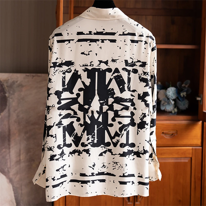 FANIECES Luxury Design Women Shirt Casual Tops Autumn Long Sleeve Fashion Print Vintage Female Shirt Elegant Office Lady Blouses