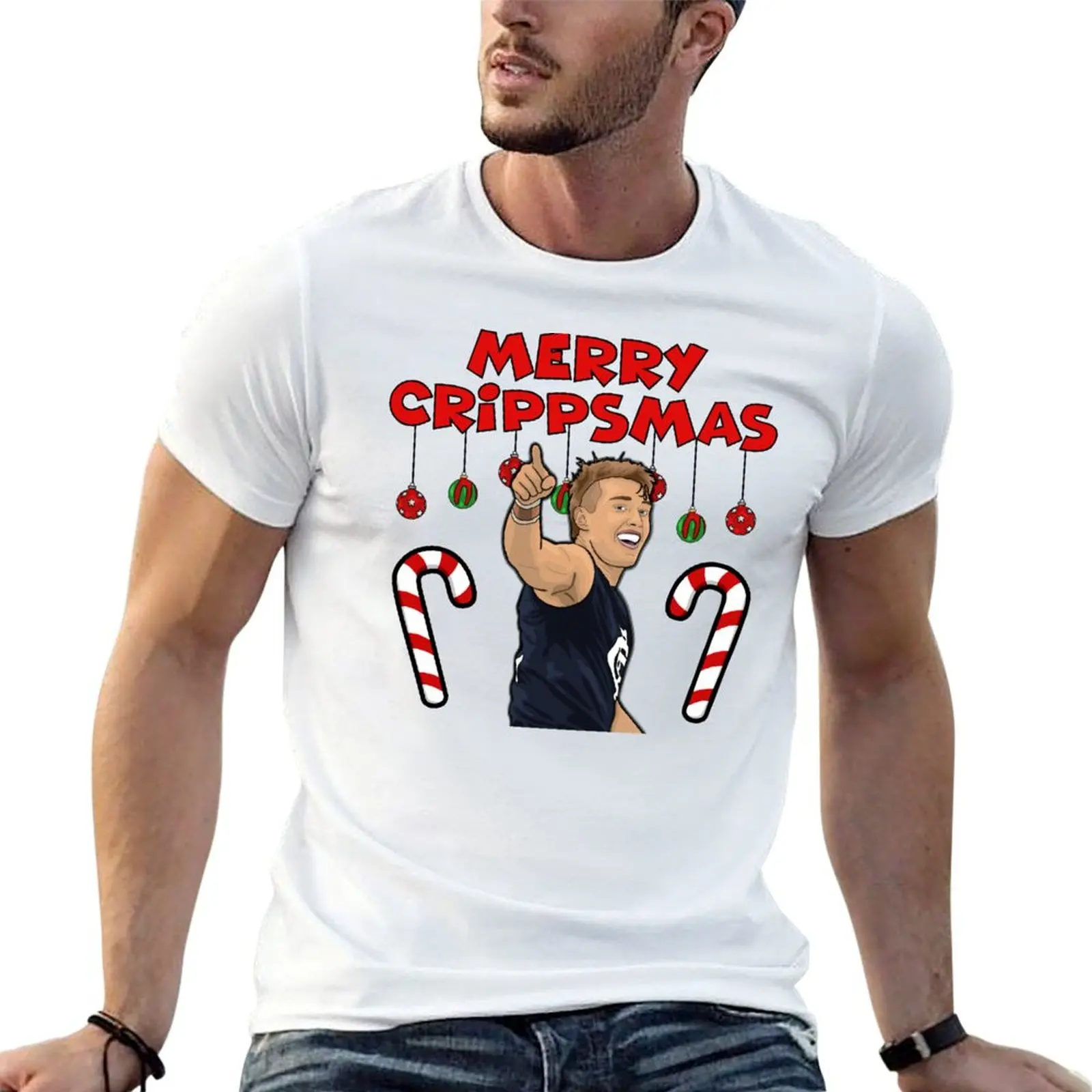 

Merry Crippsmas T-Shirt t shirt men 100% cotton luxury brand anime t shirts oversize T-Shirt