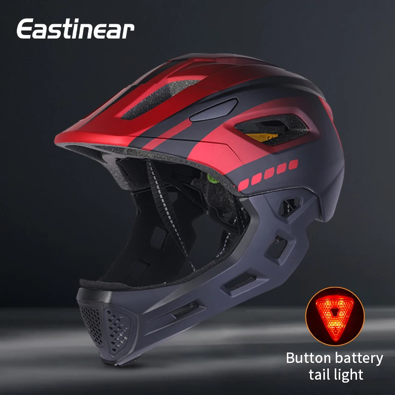 Eastinear2023 High Quality Children\'s Bicycle Helmet Full Face Detachable Outdoor Sports Skateboard Roller Skating Riding Helmet