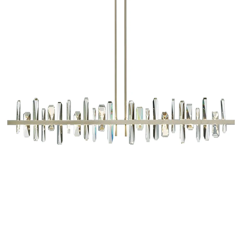 Nordic luxury living room crystal chandelier decoration indoor bedroom LED chandelier bar loft chandelier lighting