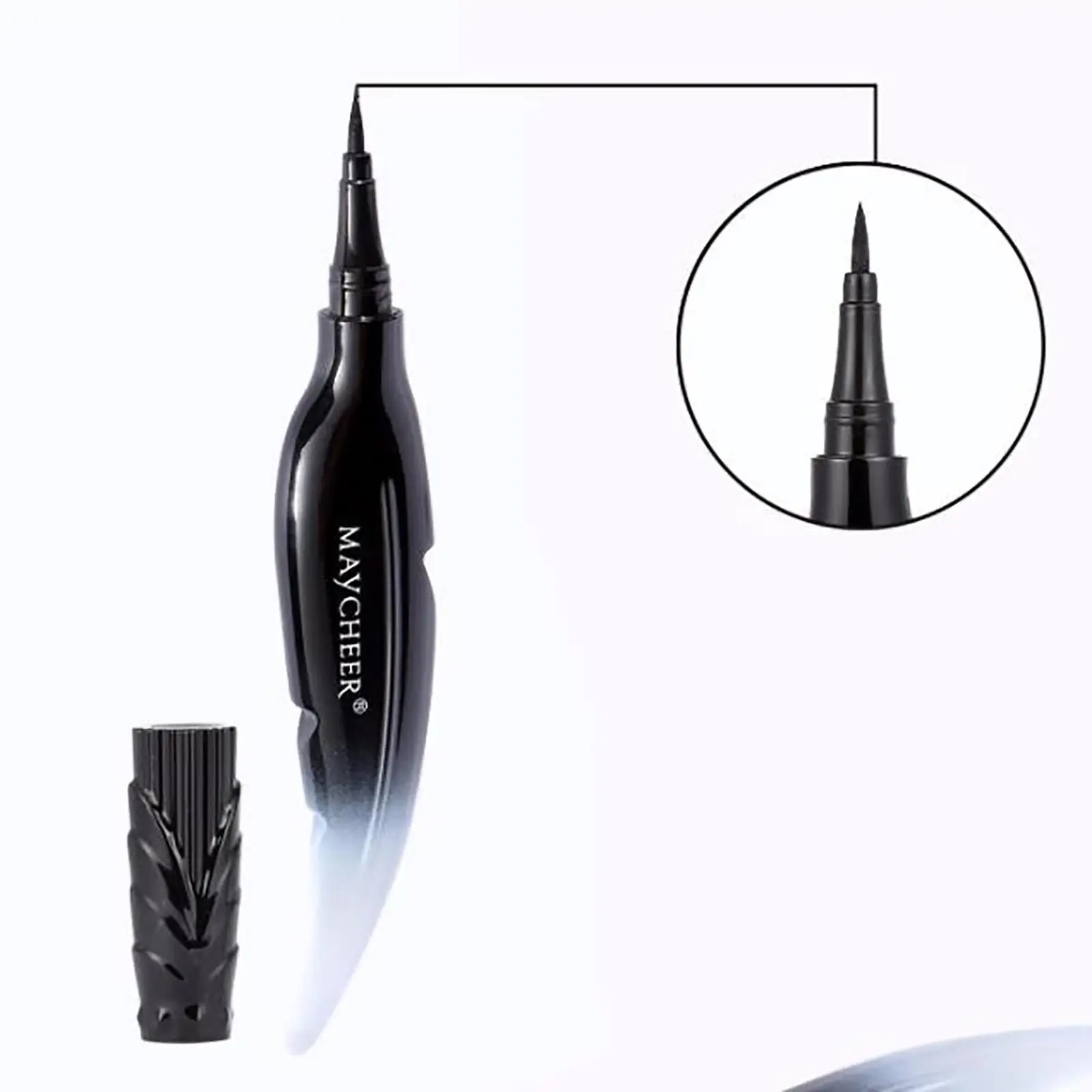 Long-Wearing Liquid Thin Tips Waterproof Easy Drawing Black Beauty Kits