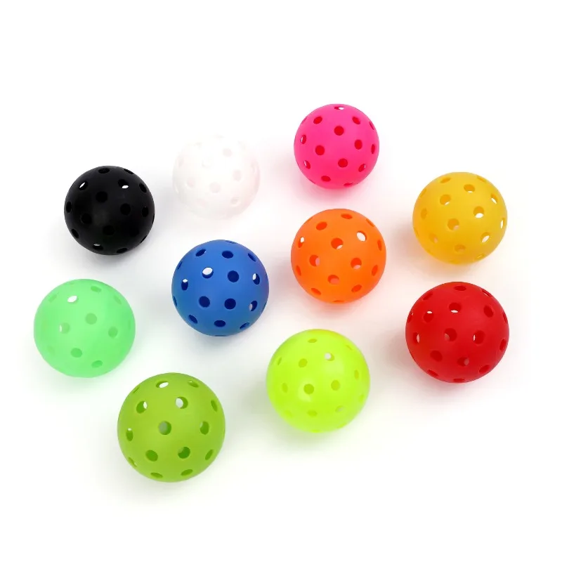 

Zoco 6 Pcs Pickleball 74MM 40 Holes Outdoor Durable Pickleballs Highly Elastic Competition Pack of Outdoor Pickleballs