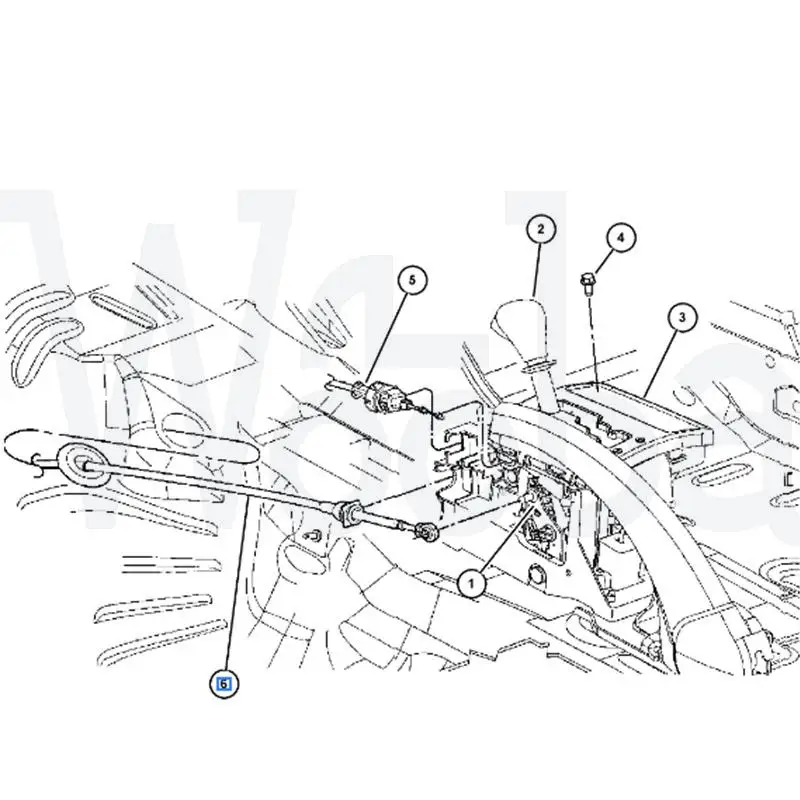 Wooba Transmission Shift Cable Compatible With Jeep Grand Cherokee 2007 52109667AE 52090445AD