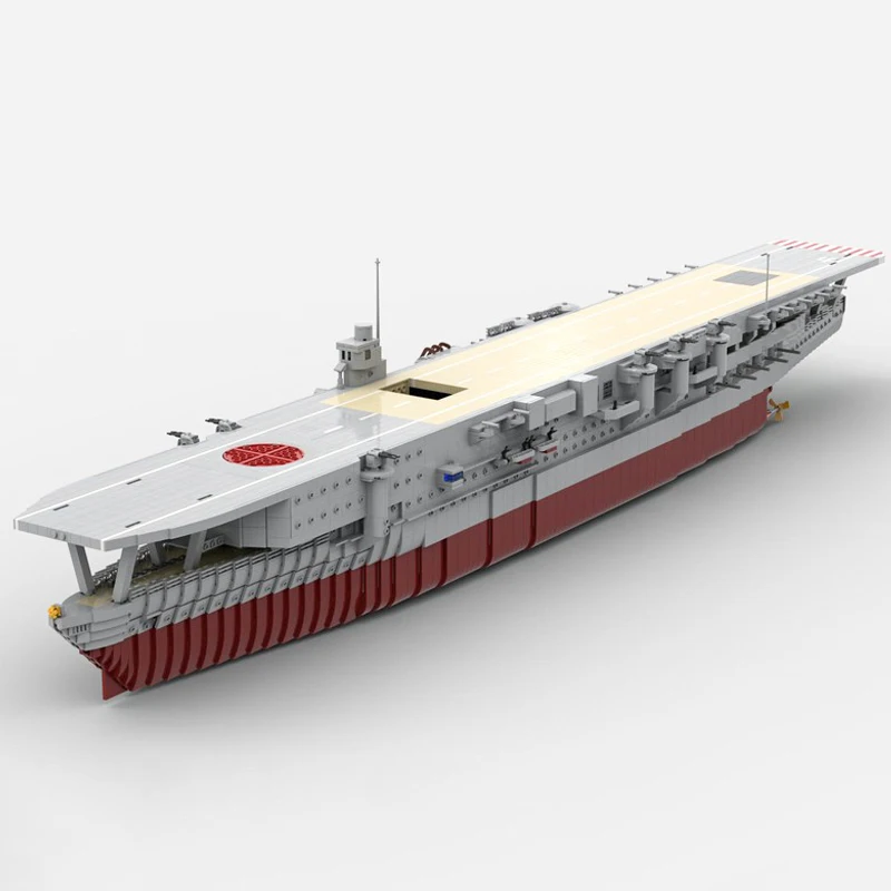 New 5229PCS WW2 Military MOC1:200 scale aircraft carrier Kaga Model DIY creative ideas high-tech Child Toy Gift warship Blocks