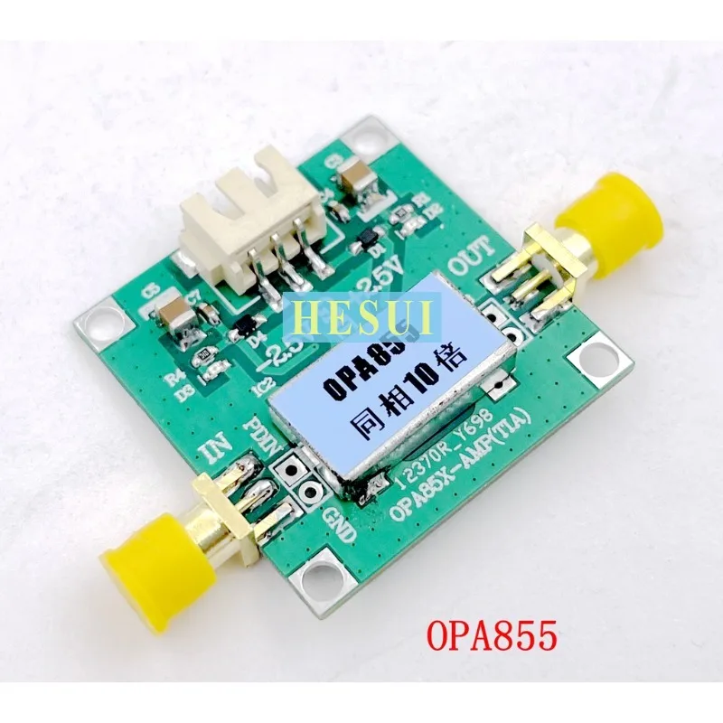 

OPA855 8GHZ wideband low noise operational amplifier voltage span resistance