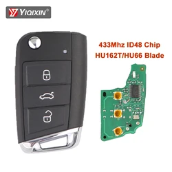 YIQIXIN 433MHz Car Remote Key For VW Golf 7 Mk7 Polo Tiguan Skoda Octavia Leon Megamos AES 2012-2015 5G6959752AB 5G6959752BB