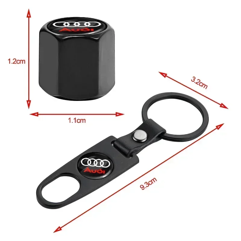 Porte-clés de style de voiture avec capuchons de assujetd'opathie automatique, capuchon anti-poussière, porte-clés pour Audi S A3 Q5 B9 B7 C6 A4 B8 8P 8V Gods A5 Horizon C7