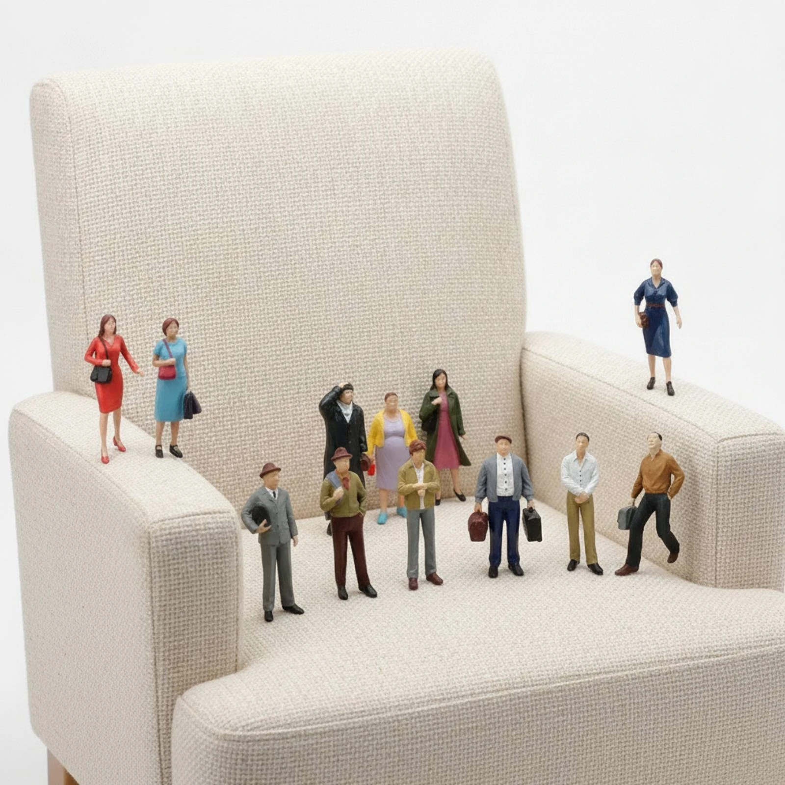 12 Pieces Miniature Human Figures Lifelike Diorama Figures Model People Vivid Figurines Colorful for Hobbyists, Dioramas
