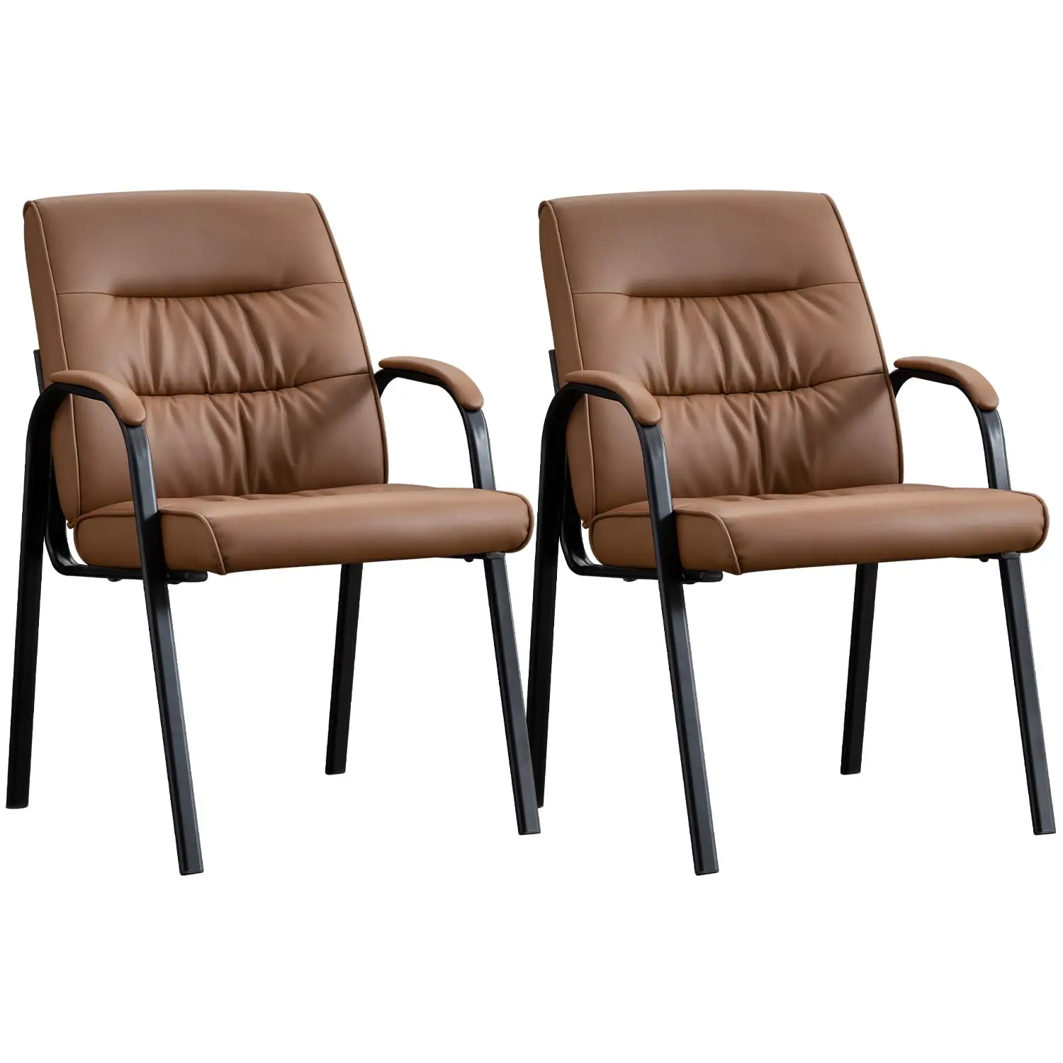Office Guest Reception Chair Set of 2, Conference Room Chairs Waiting Room Chairs 2 Pack, Modern Leather Office, Customized
