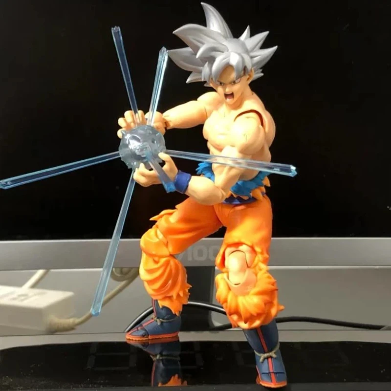 

Аниме Dragon Ball Super Saiyan Free Ultimate Intent Skill White Hair Sun Wukong Mobile Box Set подходит для украшения рабочего стола A