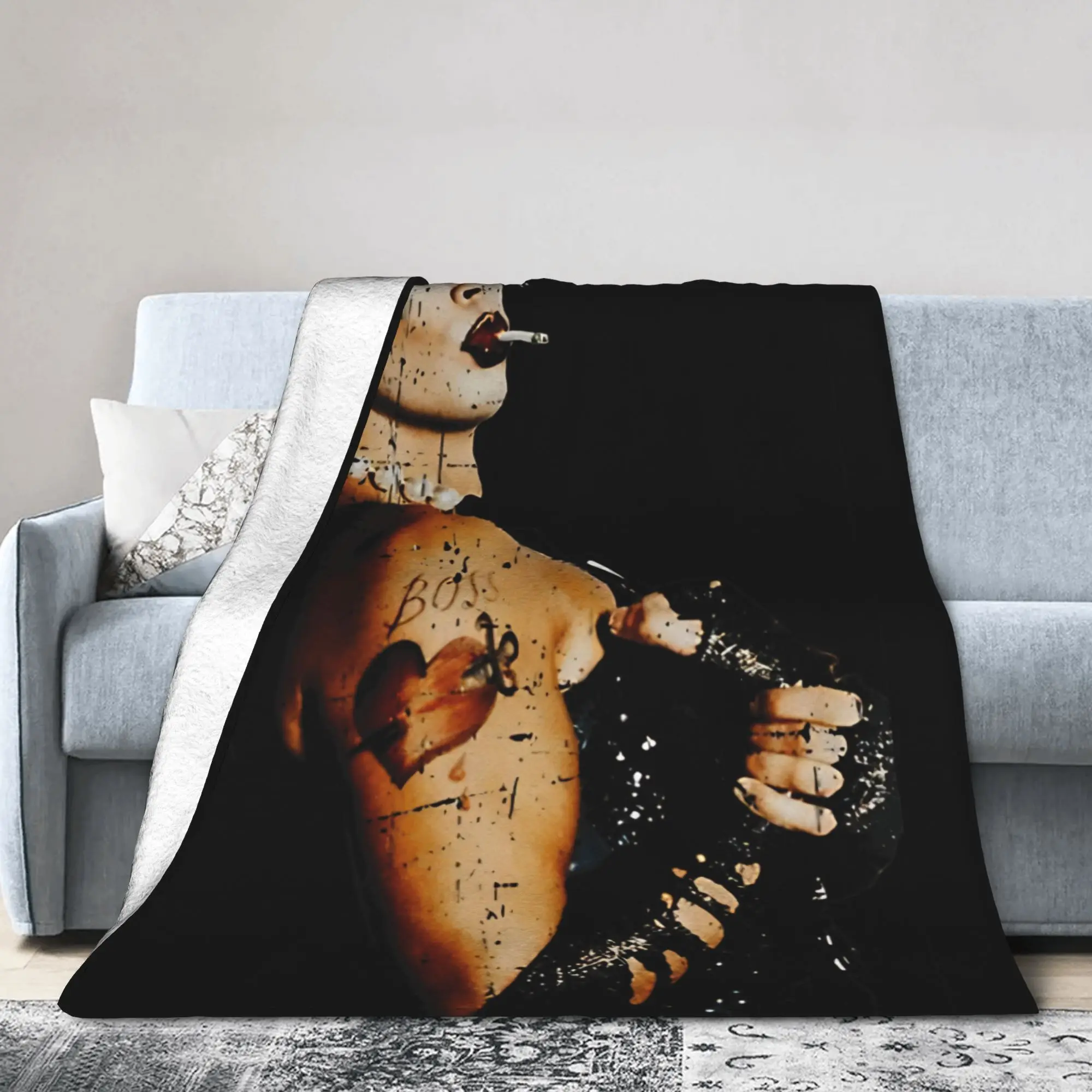 Frank N Furter Horror Movie Blankets The Rocky Horror Picture Show Flannel Awesome Warm Throw Blanket for Bedspread All Season