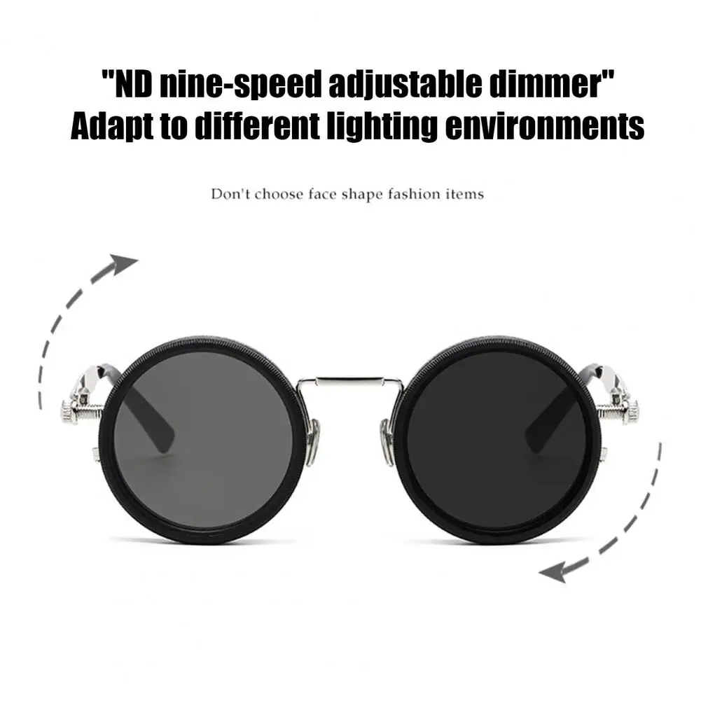 

ND Filter Round Sunglasses Black Finish Polarized Lenses UV Protection Clarity Glasses Fashion Polarized Sunglasses Eyewear