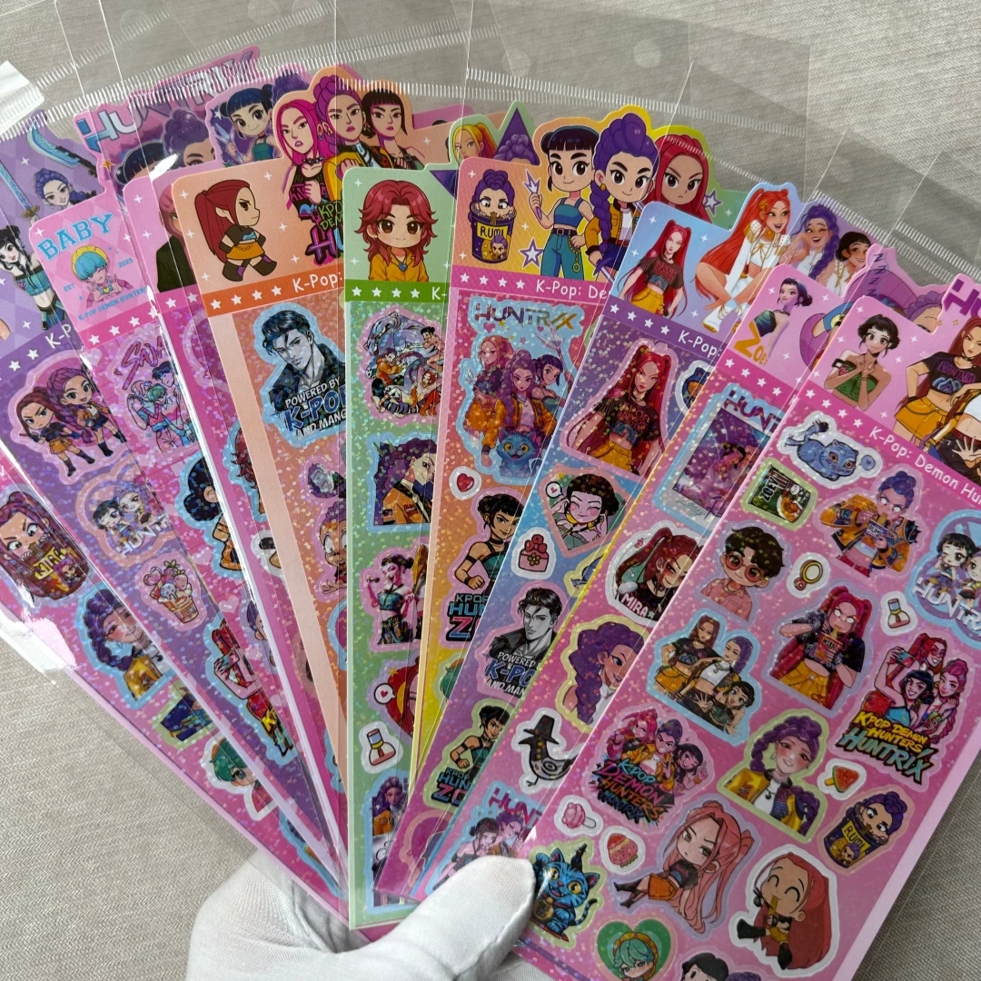 Cute Anime Cartoon Laser Stickers Creative Decorative Decals For School Supplies Notebook Crafts And Simple Home Decoration