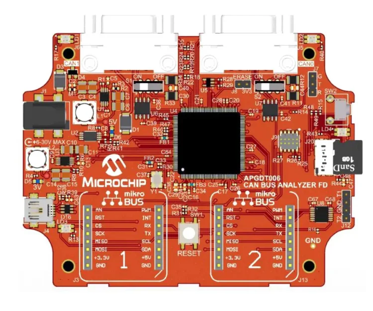 

Инструменты для разработки интерфейса микрочипа APGDT006, анализатор CAN FD Bus