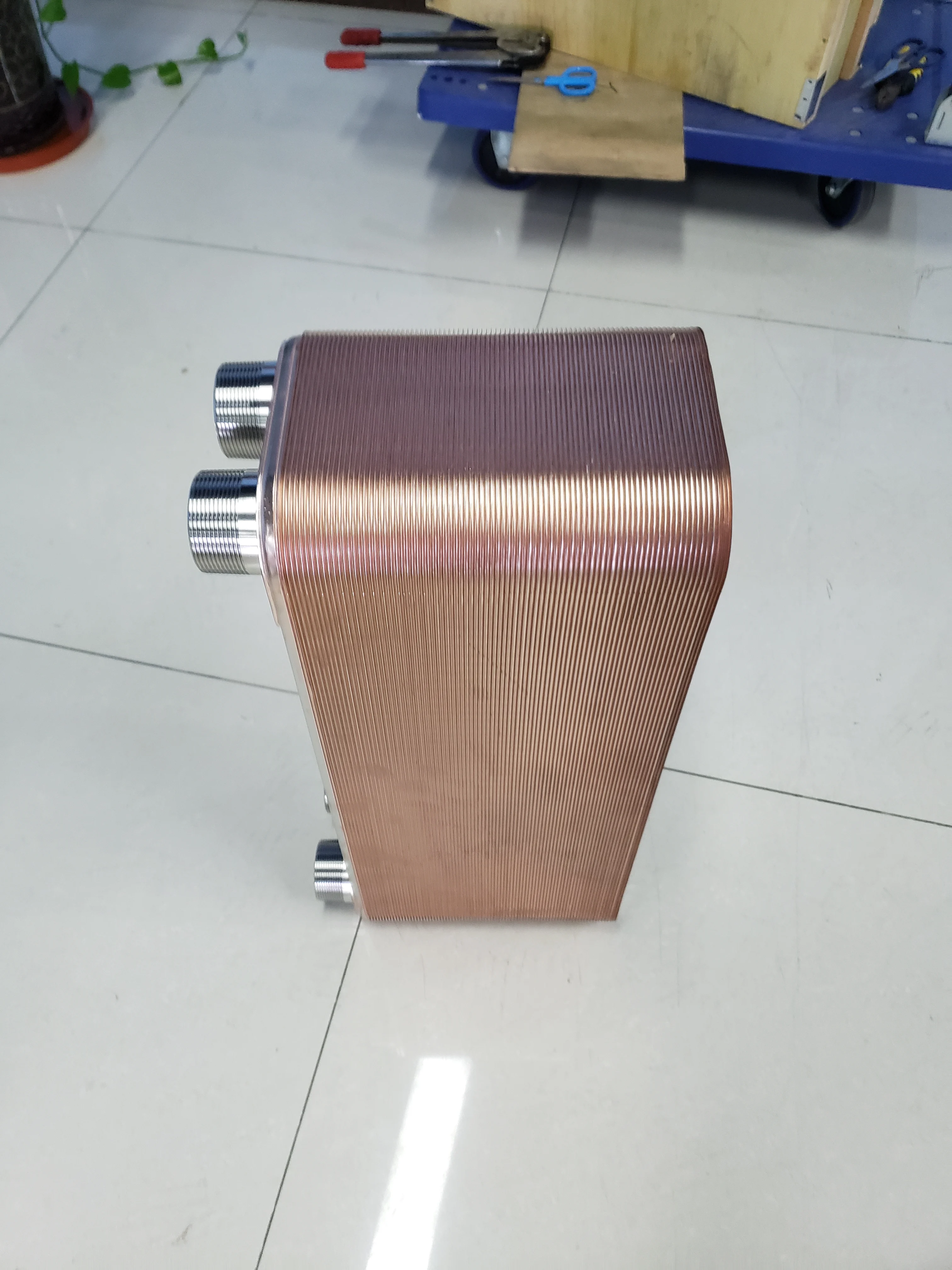 Stainless Steel Brazed Plate Heat Exchanger, High Pressure Leak-Free Cooler for Hydraulic Oil & Gear Oil Water Cooling System