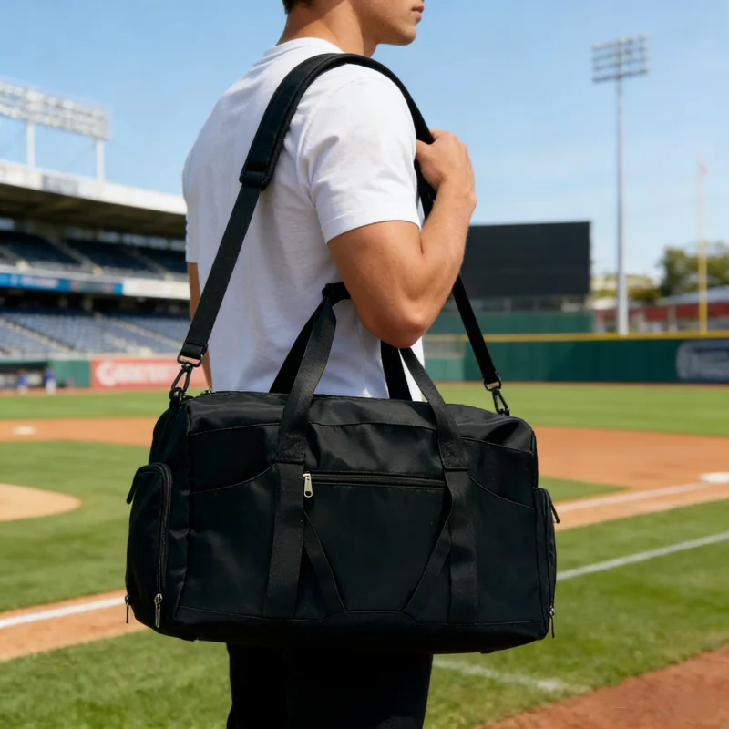 

Sports Gym Bag Large Capacity Handbag Portable Travel Duffel Bag Wet Dry Multi-compartment with Shoes Storage Bag Men Work Out