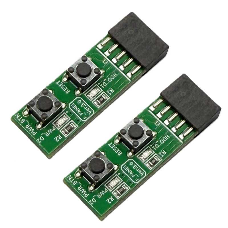 10Pin Mainboard Switching Tester Switching Board Adapter With Resets Button Accessory For DIY Computer Accessories Assembly Tool