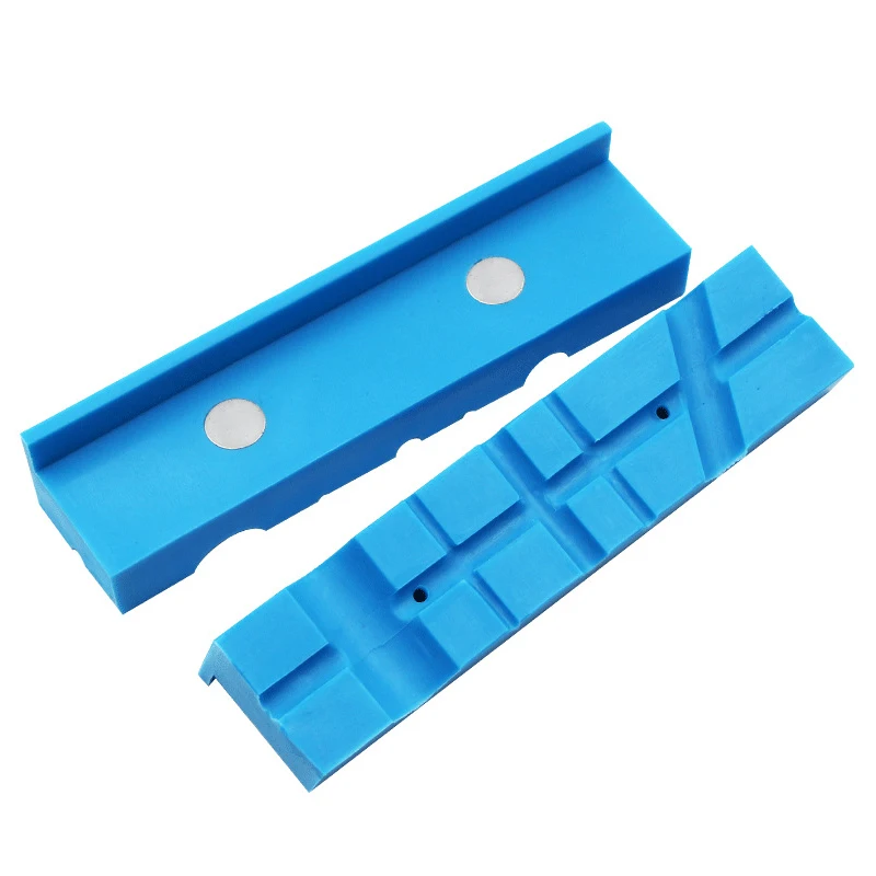 Magnetic Vise Protective Jaws, Face Pads, Borracha macia Protector Acessórios, Operação Simples e Uso Convenin Tool, 2pcs