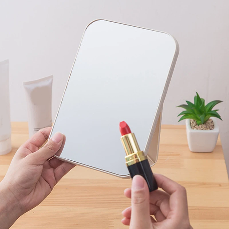 

Makeup Mirror Double Sided Makeup Vanity Mirror Handheld Mirrors Hand Mirror Compact Mirror Cosmetic Tools with Folding Bracket