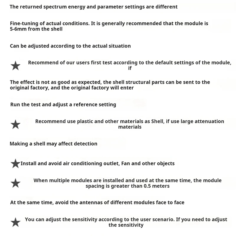 60Ghz Millimeter Wave Radar Passenger Flow Statistics Sensor Module LD6001C Entrance&Exit Counting Detection