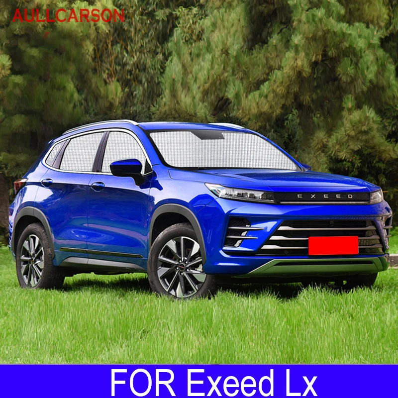 

Для Chery Exeed Lx 2022 солнцезащитные занавески Защита от УФ-излучения Солнцезащитная пленка козырек Передняя зеркальная автомобильные аксессуары