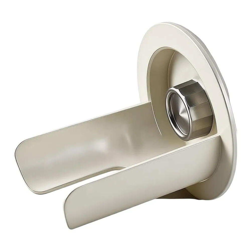 ABS Wall Mount Hair Dryer Holder with Cord Winder Rack Optimized for Heat Dissipation and Daily For Bathroom Use