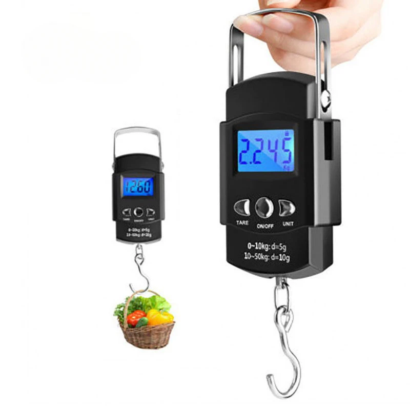 

50kg/10g Oauee Mini Scale Electronic For Fishing Luggage Travel Weighting Steelyard Portable Digital Kitchen Scales