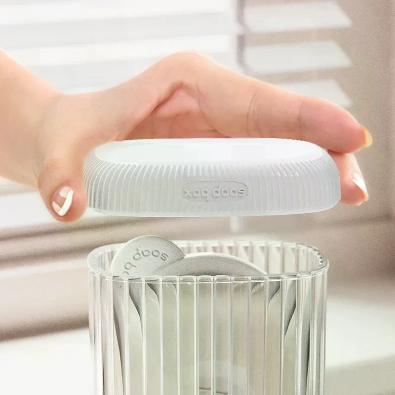 

Креативная дорожная мыльница с крышкой, герметичная дренажная конструкция, портативный мини-мыльница для деловой поездки, туризма