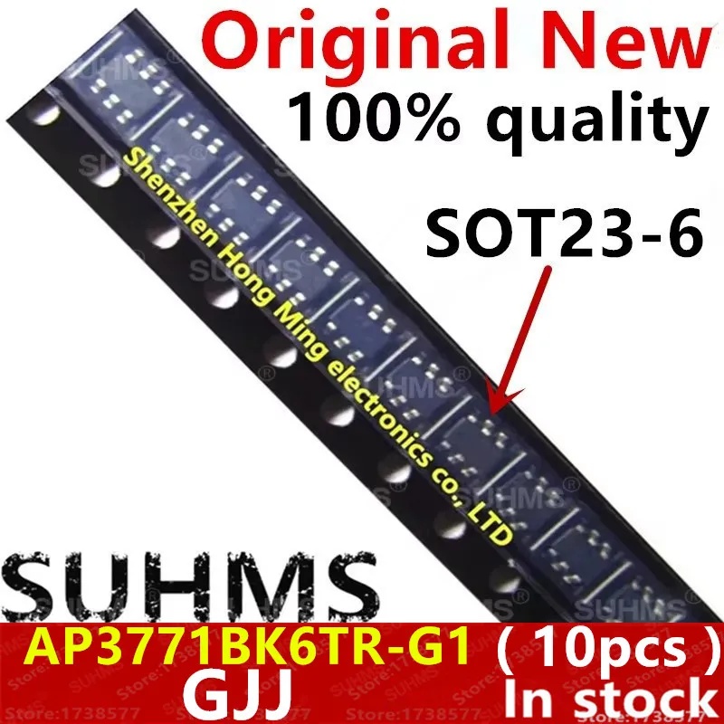 (10piece)100% New AP3771BK6TR-G1 AP3771BK6TR AP3771 GJJ SOT23-6