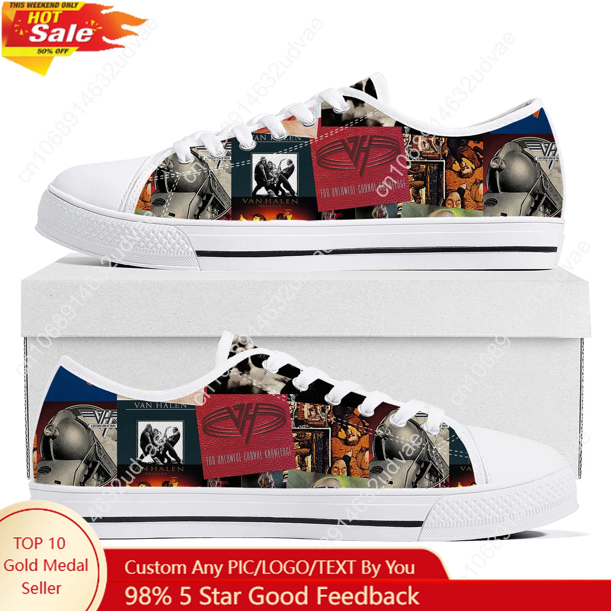 

Van Evh 5150 Stripes Halen Low Top Shoes Man Woman Teenager Canvas Casual Sneaker Sneakers Couple Footwear Custom Shoe White