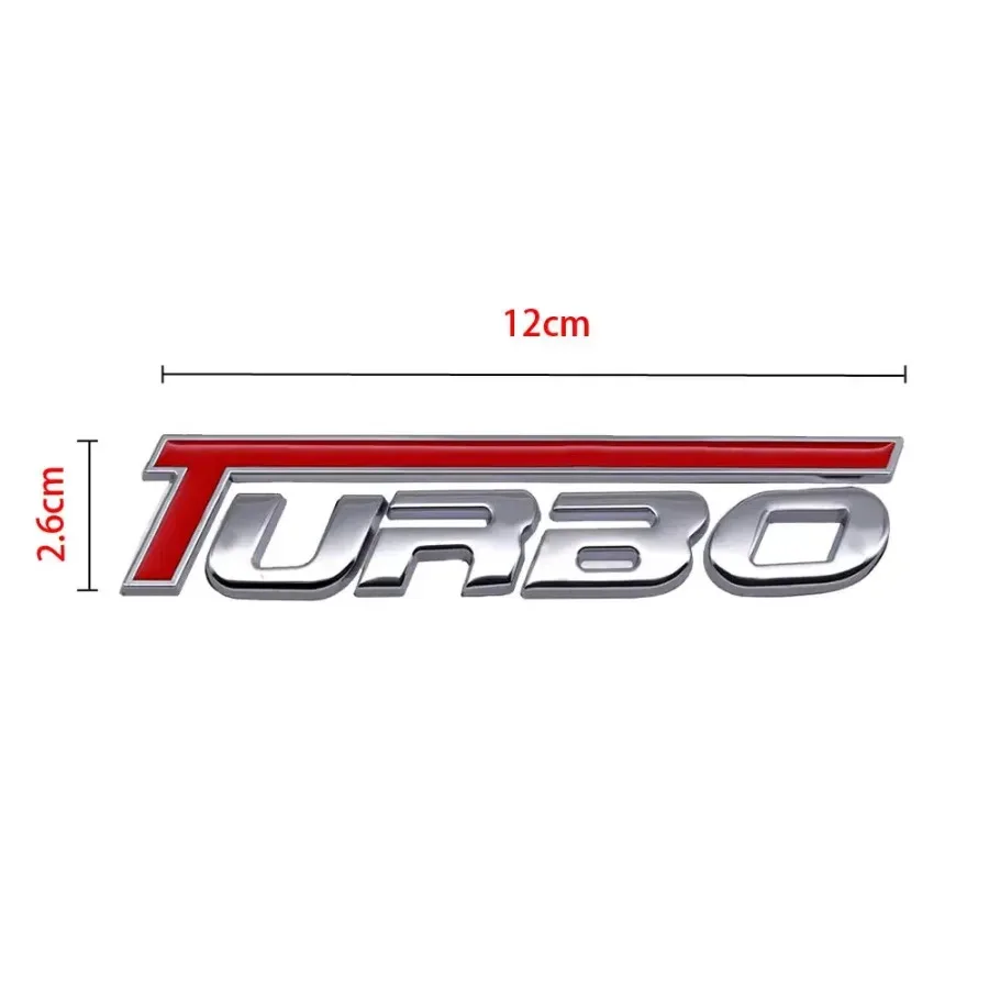 1Pc Universal 3D Metal Car Turbo Car Sticker Vehicle Metal Auto Body Truck Decal Fender Emblem Rear Trunk Badge Sticker Decal