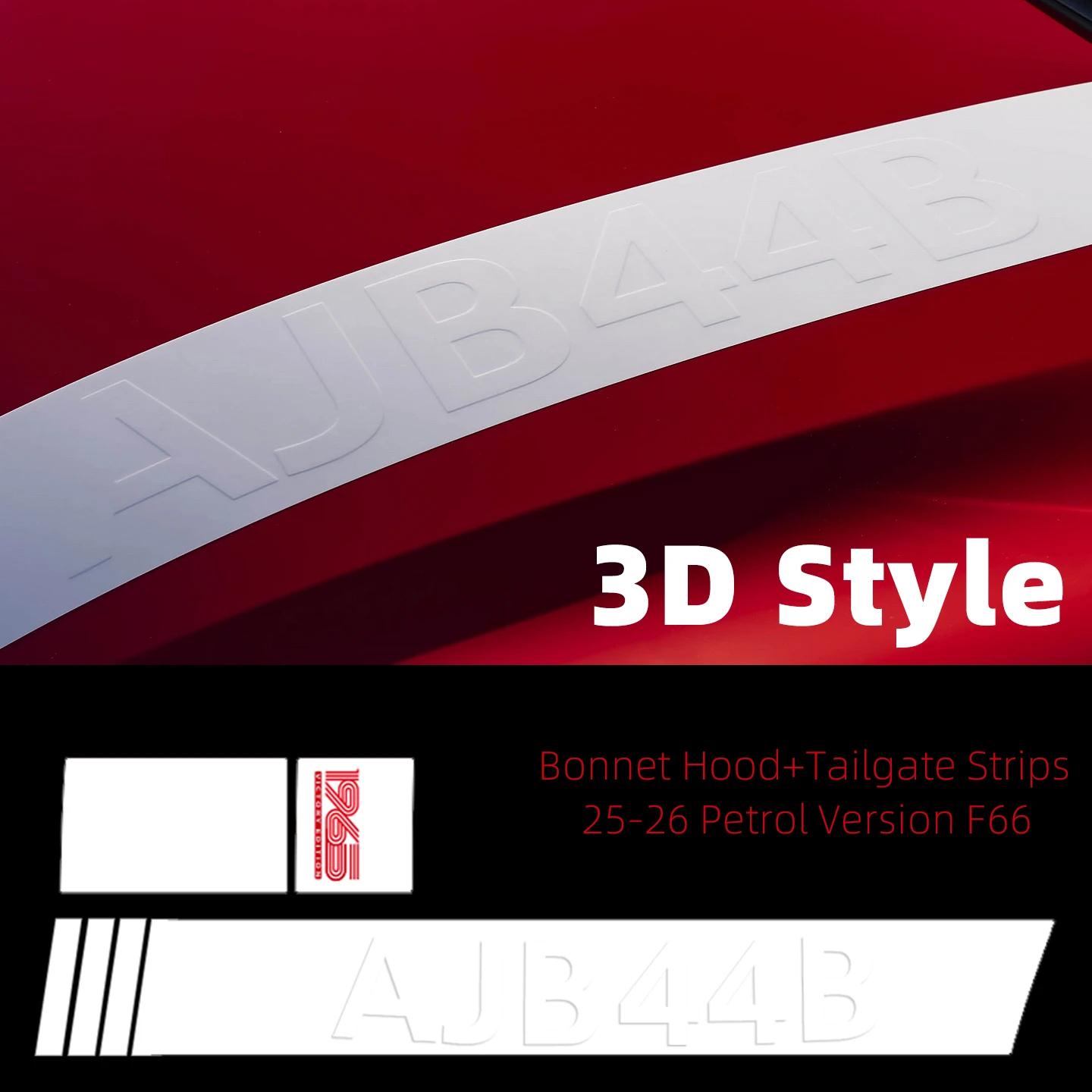 For MINI Cooper F66 2024-2026 Decal Set High Quality Vinyl Bonnet Tailgate Side Number 52 Rally Style Screen Printed 3-5 PCS