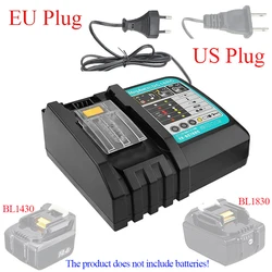 DC18RC For Makita 18V Drill Battery Charger 3A Li-ion Charger for Makita 14.4V 18V LXT BL1815 BL1860 BL1430 BL1450