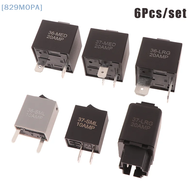 

6Pcs Fuel Pump Relay Relay Tester Switch Kit 9038 Fuel Pump Relay Bypass Master Kit