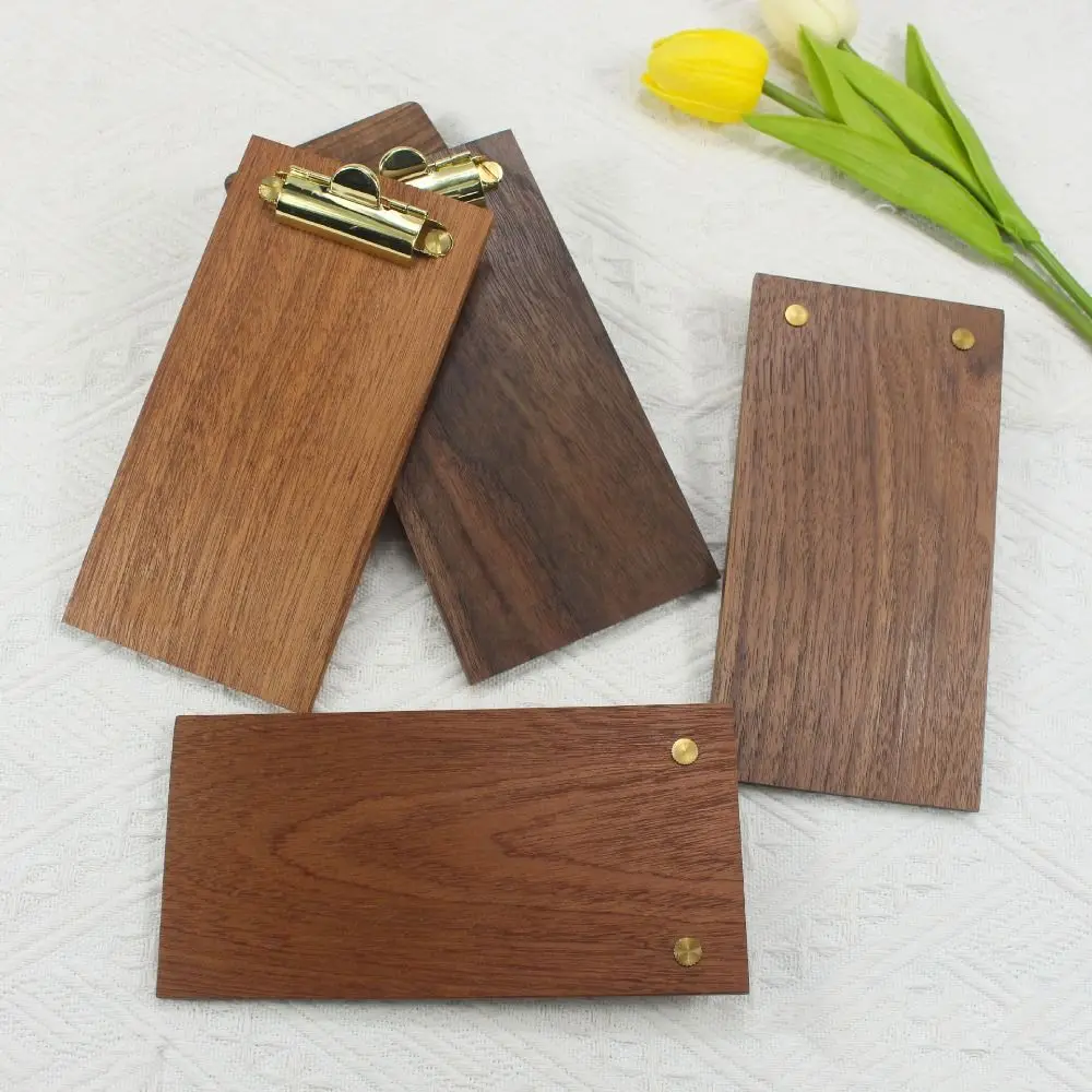 Universal Menu Display Stand Multifunctional Durable Memo Menu Clip Stable Practical Wooden Menu Holder Home Decoration