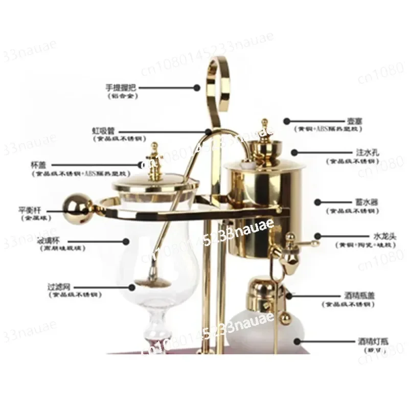 Water Drop Royal Balancing Siphon Coffee Machine/belgium Coffee Maker Syphon Vacumm Coffee Brewer ZP101015