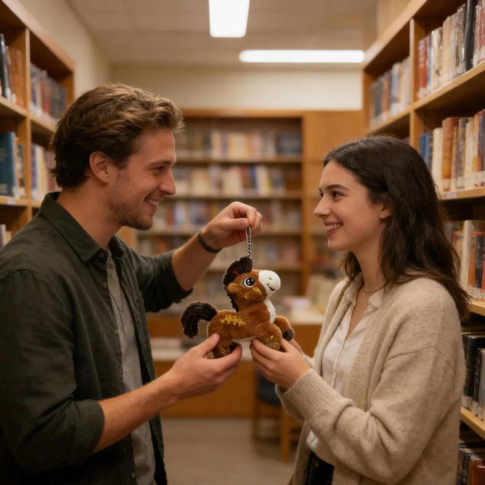 Horse Plush Chinese Mascot Key Ring Pendant Charm Auspicious Stuffed Animal Keychain For Handbag Purse Tote Spring Festival