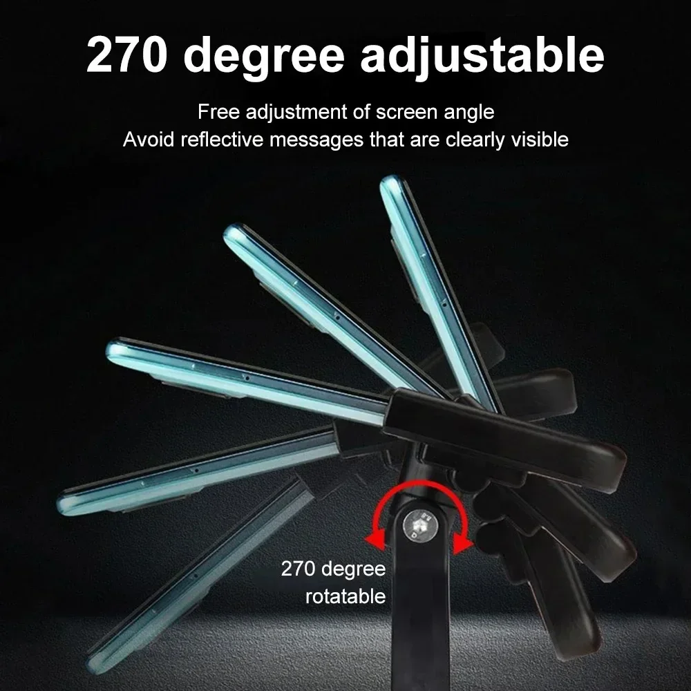 360-Grad-drehbare Motorrad-Fahrrad-Handyhalterung aus Aluminiumlegierung, Unterstützung für einfache Radfahren, Navigation, Urban und Freizeit – Detail 4