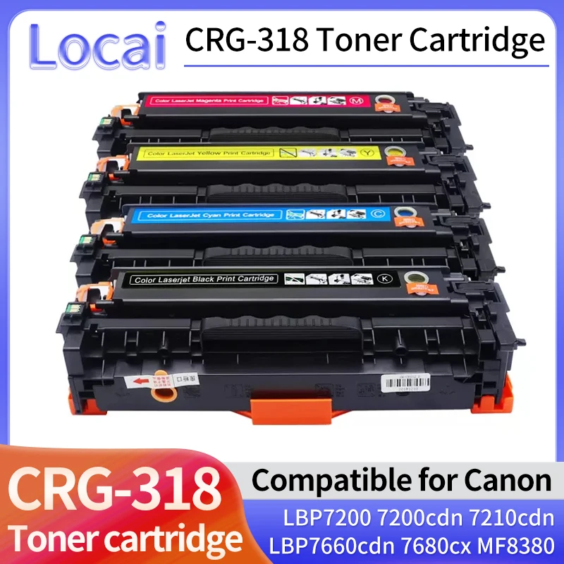 

CRG318 CRG-318 toner cartridge Compatible For Canon LBP7200 LBP7200cdn LBP7210cdn LBP7660cdn LBP7680cx Printer Color With chip