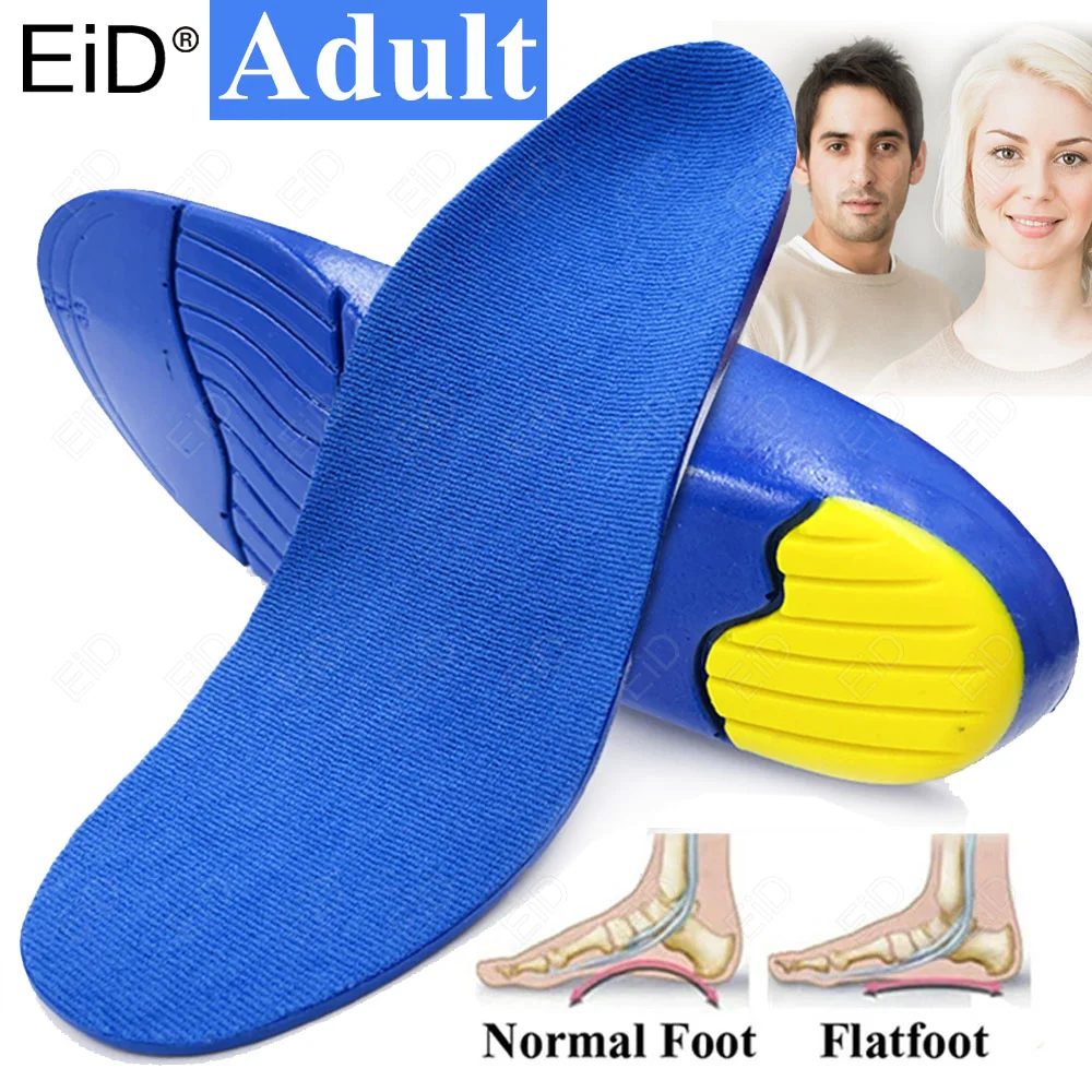 

New Adults Orthopedic Sports Elasticity Insoles For Flat Feet Arch Support Shoes Sole Running Insoles For Feet Orthotics insole