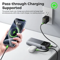 PISEN 20000mAh 67W Power Bank With Fast Charging Cable