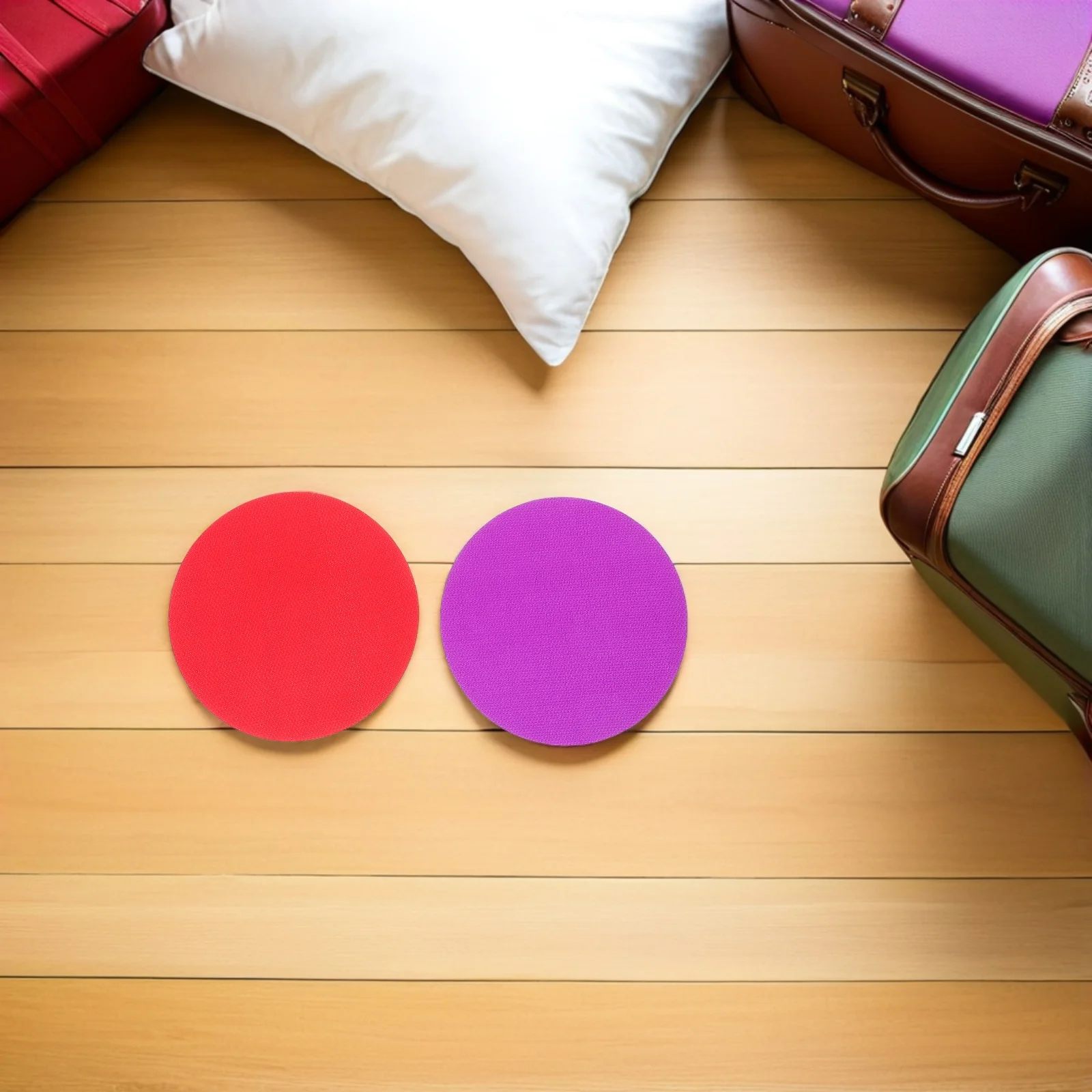 

30Pcs 12.5cm Sticky Carpet Dots Colorful Round Place Markers for Teaching Game Fun Activity School Seating