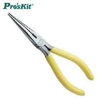 Proskit 1PK-706Y 1PK-705Y precision high carbon steel yellow long nose pliers with teeth diagonal pliers manual repair tool