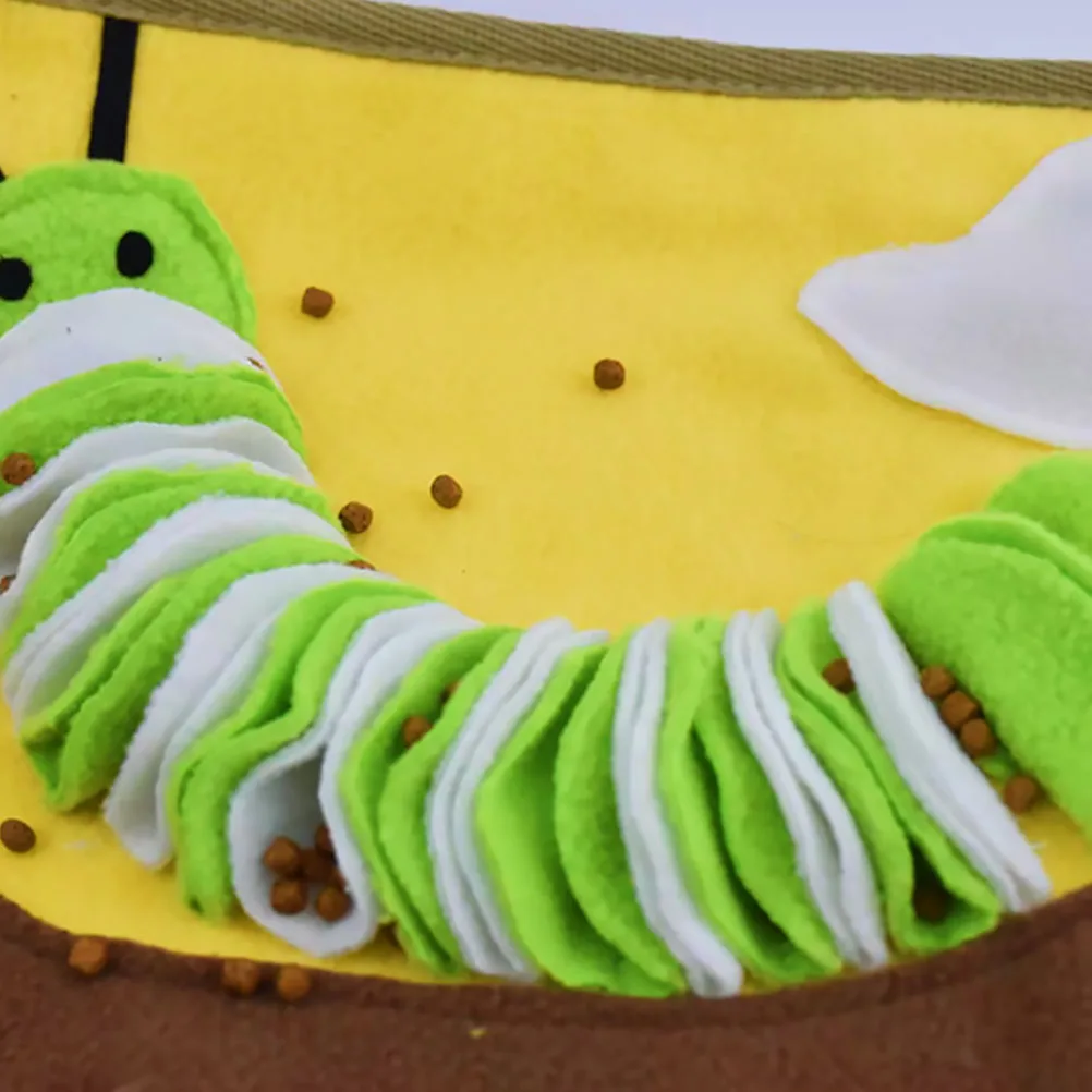 

Dog Snuffle Mat Premium Polar Fleece Foldable Sniff Pad for Stress Relief Food Hiding Foraging Play Activity Interactive