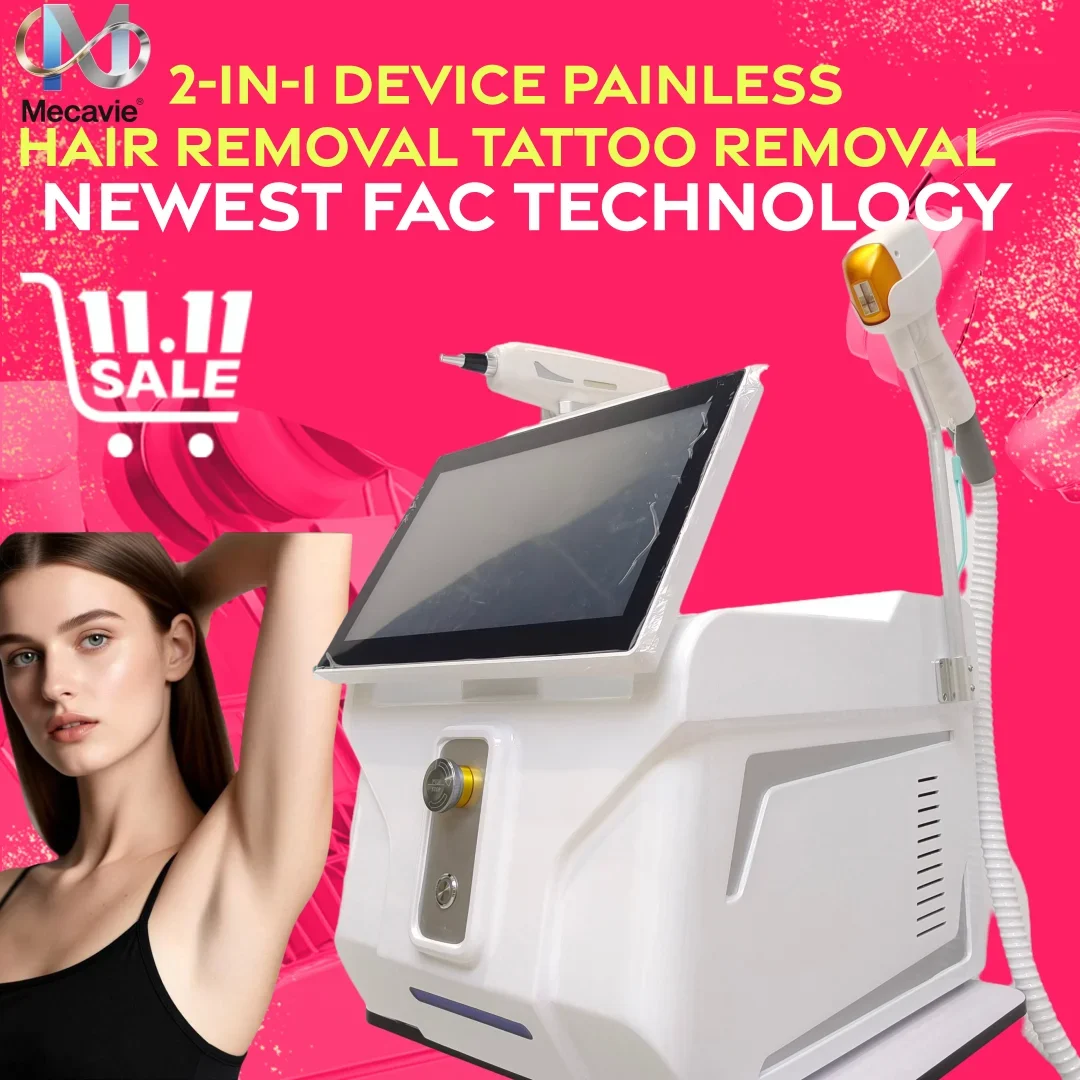 

Лазерный аппарат для удаления волос 2-в-1 2026 года, 4000 Вт, диодный и пикосекундный лазер, для постоянного безболезненного физического удаления волос в области подмышек