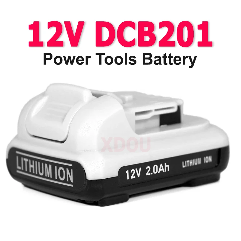 

12V 3Ah DCB201 Battery for DeWalt Lithium Ion Battery DCB182 DCB120 DCB123 DCB122 Power Tools Replacement Rechargeable Batteries