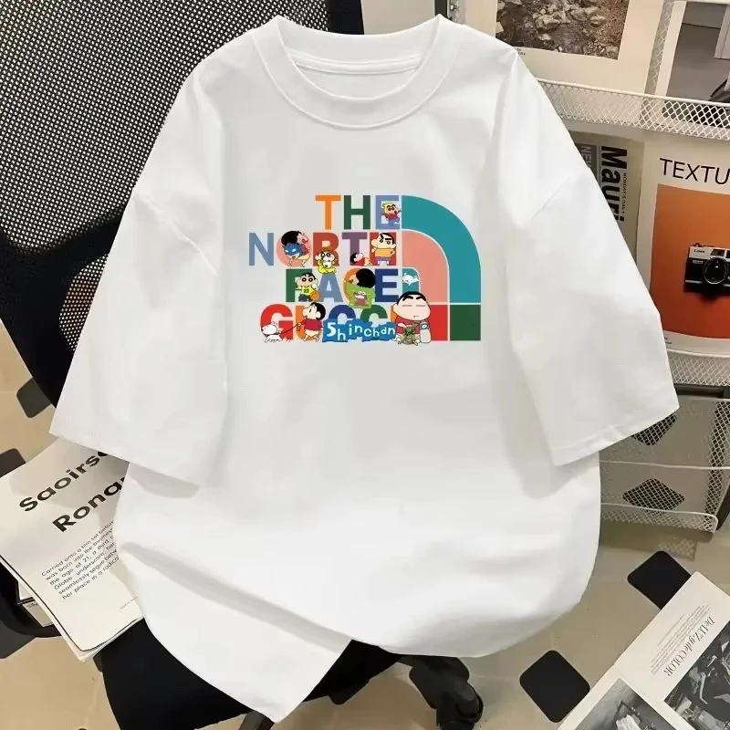 

2025 New Summer Design Fashion High-End Brand Joint Male and Female Printing Short-Sleeved Cotton Boys and Girls T-Shirt Tops