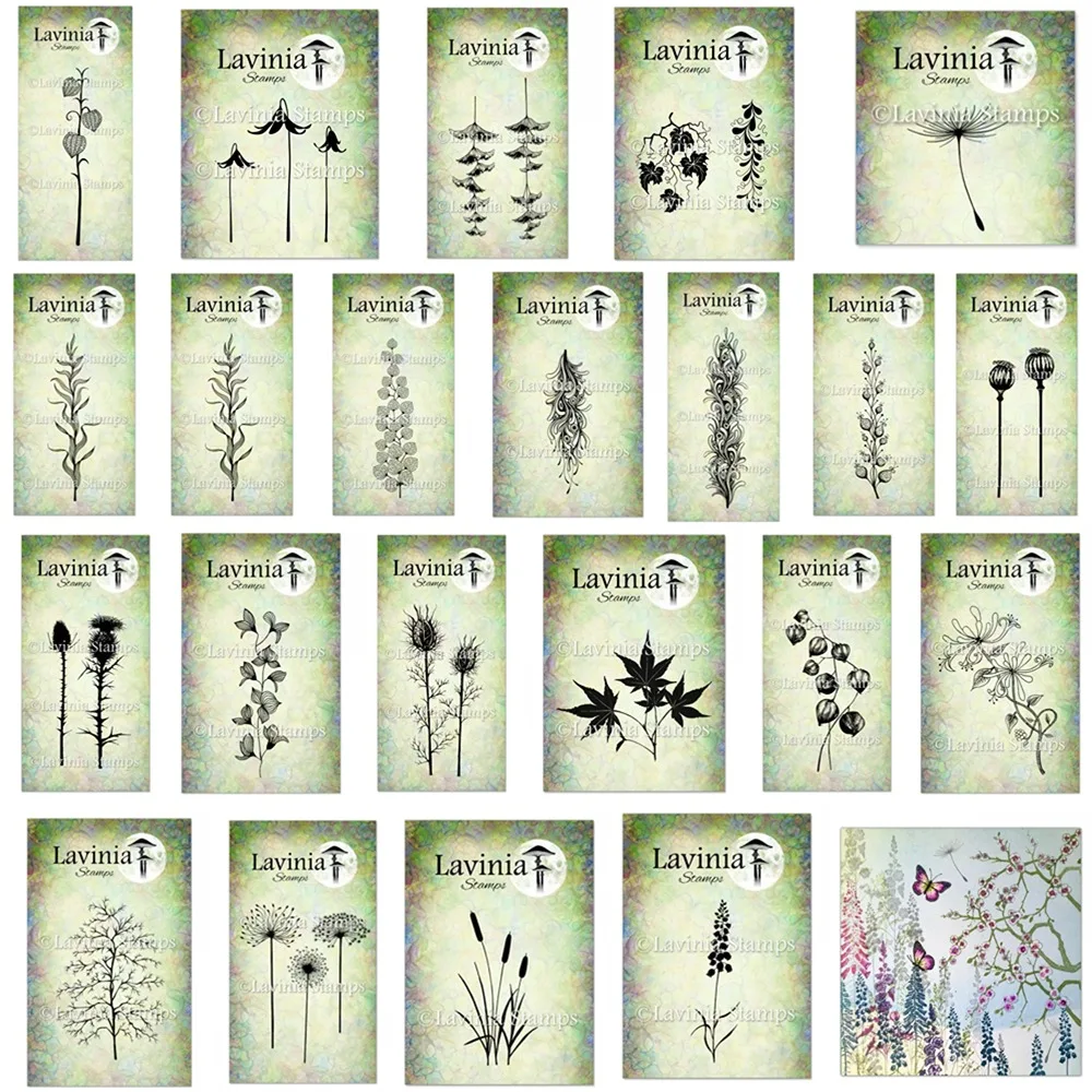 plantas herbaceas limpar silicone selos faca voce mesmo scrapbooking artesanato suprimentos foto album cartao fazendo 01