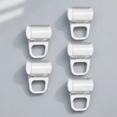 

5 pcs Folding Curtain Hook Handle 20mm Pleated Blind Clips Replacement Window Shade Mounting Clamp Plastic Curtain Clamps Easy