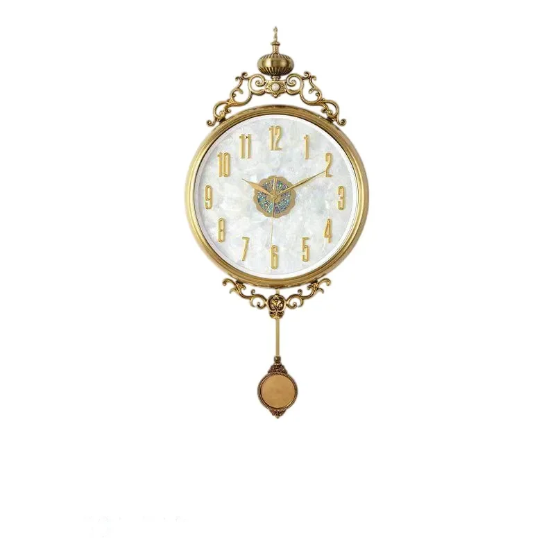 Natural Shell Wall Clock Nordic Retro Light Luxury Silent Simple Fashion Home Decor Living Room Wholesale Internet Celebrity